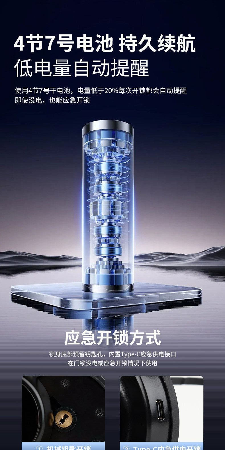 木门指纹锁家用卧室智能门锁圆形密码锁室内房间球形电子锁办公室