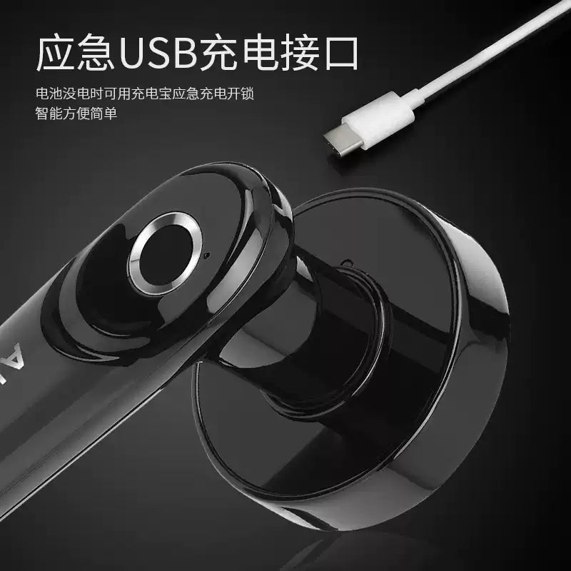 电子门室内球形锁木门锁办公室指纹锁房间家用卧室门智能锁